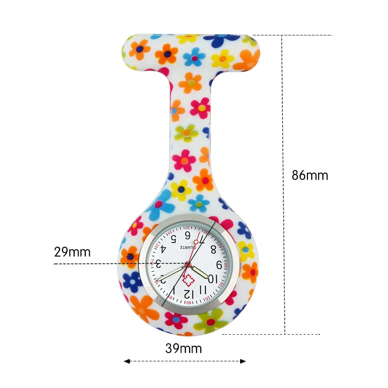 

Nurse Watch Nursing Gift Accessory Silicone Brooch Fob Pocket Clock Doctor Hospital Medical Clip Dropshipping