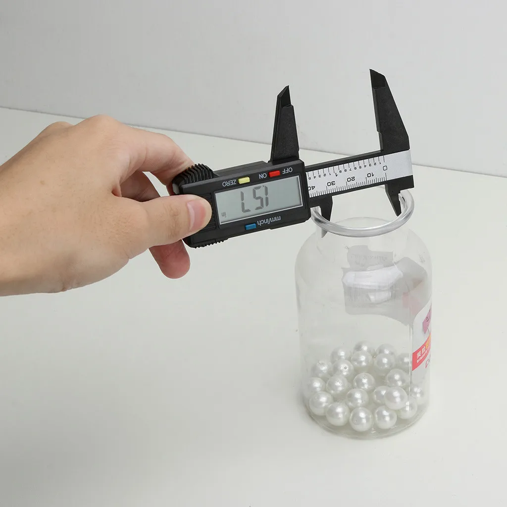 Цифровой штангенциркуль из углеродного волокна с ЖК-дисплеем 30 #150 мм/6 дюймов |