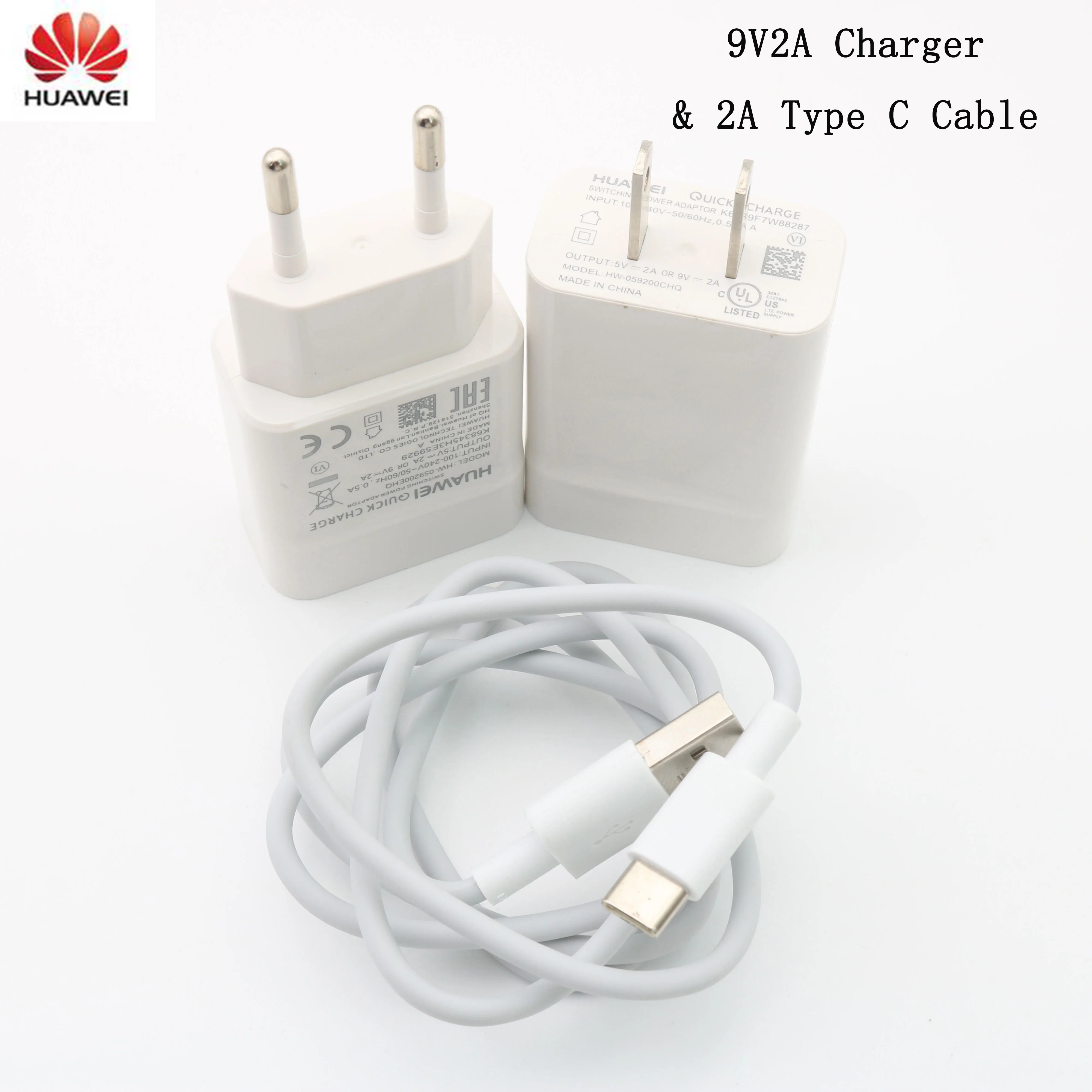 Зарядное устройство Huawei для Nova 3 3i 4 Honor 9 8X P7 P8 P9 P10 P20 Lite Mate 7 8 В 2 А QC 2.0 USB Type C быстрая