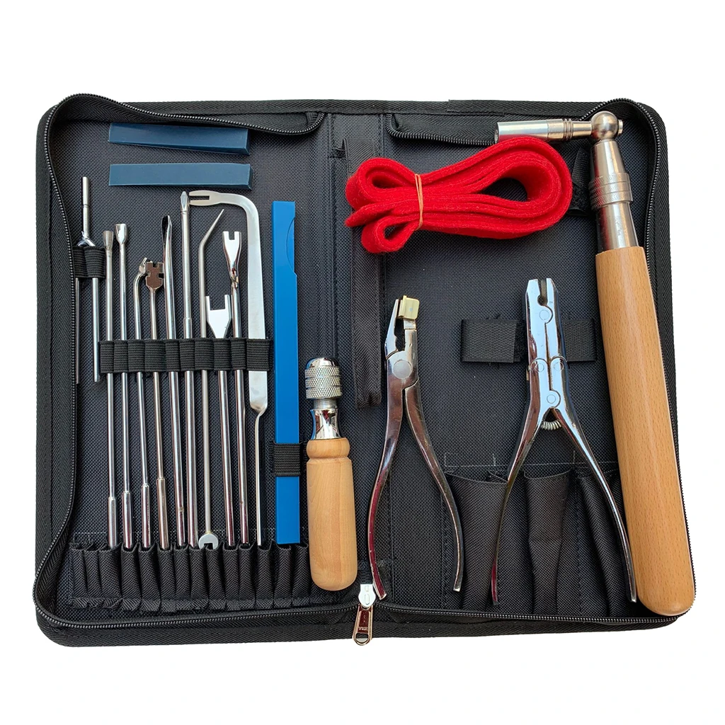 Набор для ремонта пианино MagiDeal 19 дюймов гаечный ключ молоток отвертка аксессуары