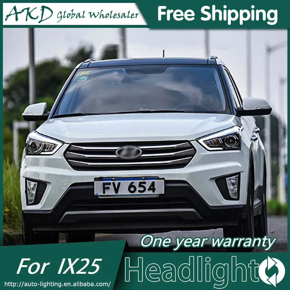 Автомобильный Стайлинг головной светильник для Hyundai IX25 s 2015 Creta светодиодный