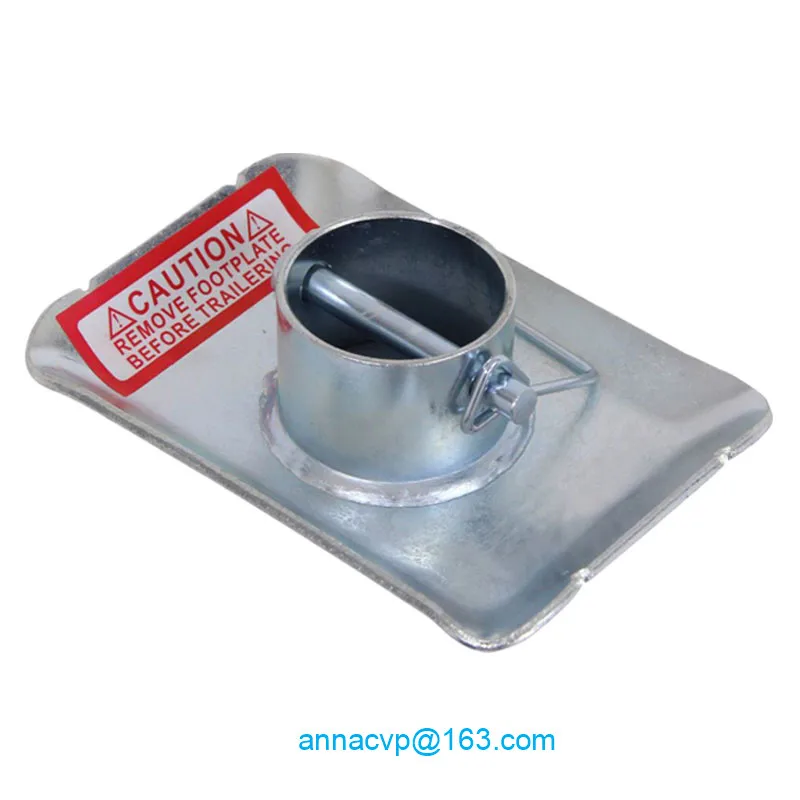 Removabl 2 &quotкруглая ножка Трейлер Джек ножная пластина с штифтом для рамы
