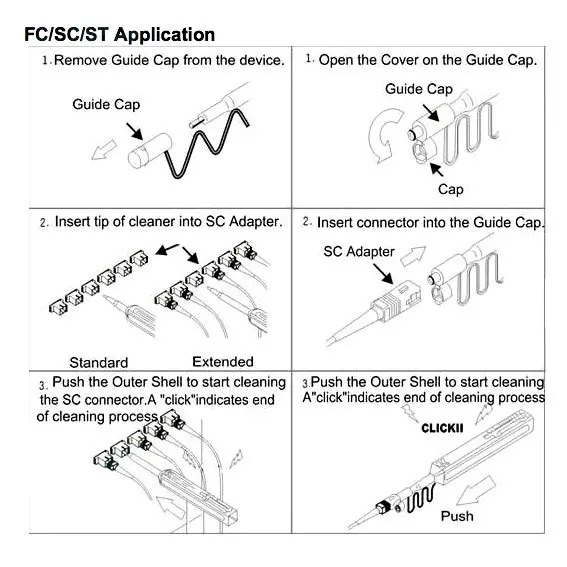 10 pieces Cheap Fiber Optic Cleaner 2.5mm Universal Cleaning Pen 800+ cleaning times | Мобильные телефоны и аксессуары