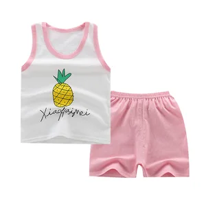 Весенний Комплект для мальчиков, хлопковая детская одежда в Корейском стиле, Детский комплект из двух предметов без рукавов, 2019, одежда для маленьких мальчиков, детская одежда