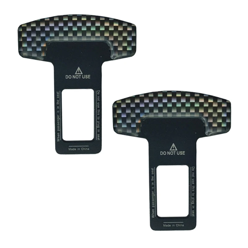 H58F 2pcs Universal Car Safety Seat Belt Buckle Auto Seatbelts Alarm Stopper Clip | Автомобили и мотоциклы