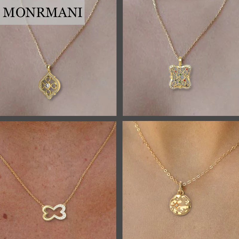 

Smooth Heart Charming Pendant Love Female Letter Necklace Chain Starry Sky Personality Creative Cz Stylish Simple Neck Jewelry