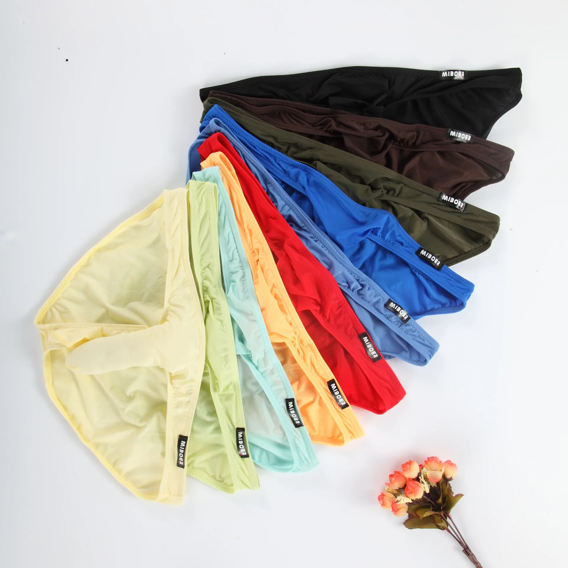 Нижнее белье мужское бесшовное пикантное нижнее из вискозы со слоном с мешочком