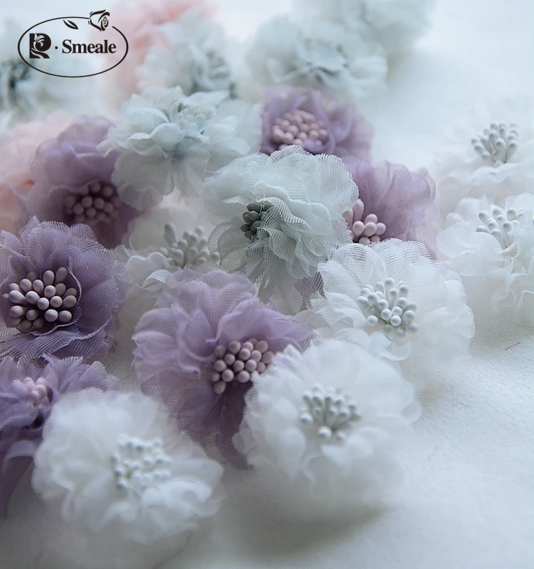 3D из органзы с цветочным рисунком аксессуары платье повязка на голову Hanfu юбка