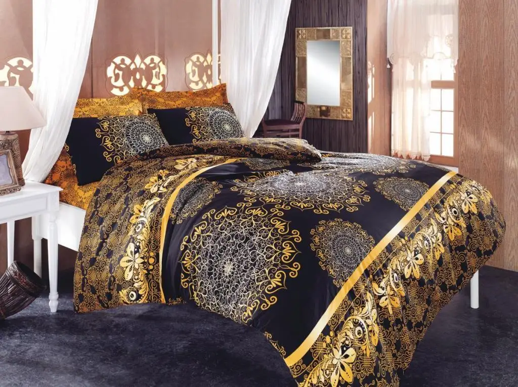 

Ottoman Double Personality Duvet cover set Yellow