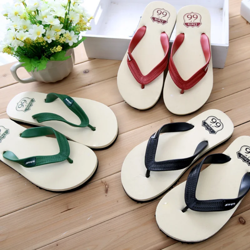 

2021 Summer New Men's Flip Flop High-quality Designer Original Concise Solid Basic Slippers with Platform Fashion for Outdoors