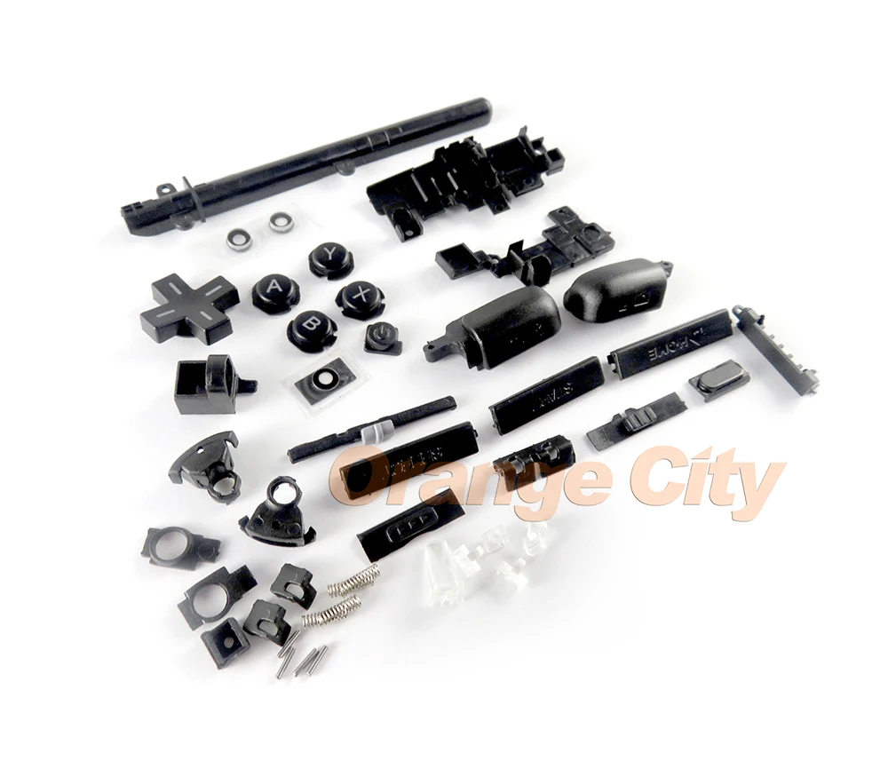 Для Nintendo 3DS XL LL черный R &amp L кнопка Запчасти D-Pad ABXY дома Мощность полный набор