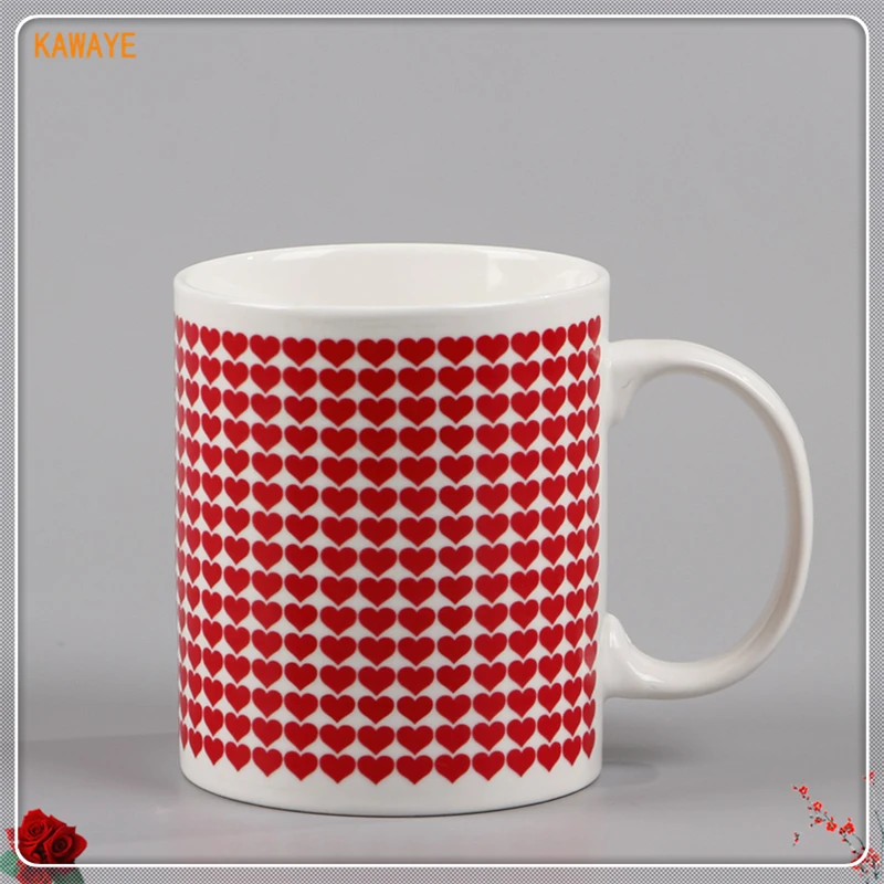 1 Pcs Creative Heart Magic Temperature Changing Cup Heat Sensitive Coffee Milk Mug Color Chameleon Mugs 6ZDZ349 | Дом и сад
