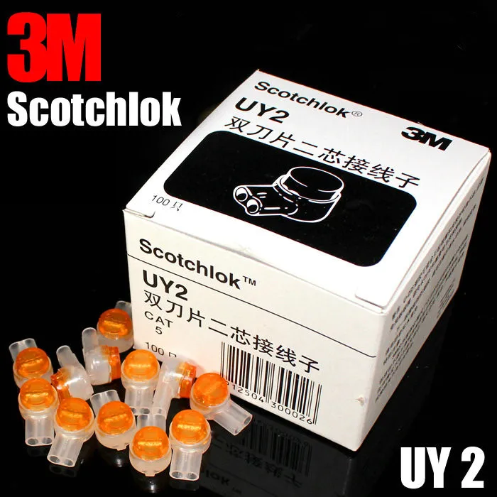 

Quality Assurance 100PCS 3M Scotchlok UY2 K2 Connector Grease Filling Butt Wire Line Terminal For Telephone Network Connection