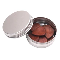 wooden guitar pick plectrum metal storage box for picks hold case care tool guitarra musical instrument gift accessories
