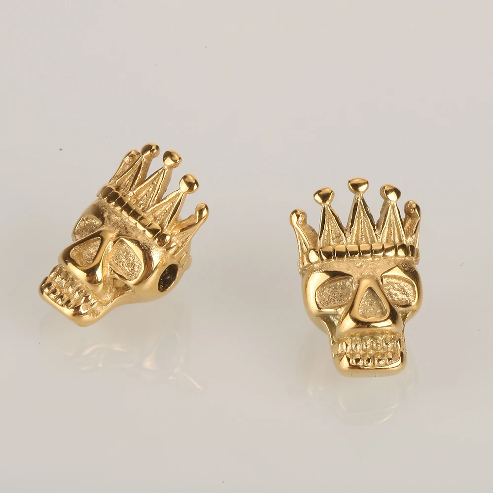 Бусины в виде черепа для изготовления ювелирных изделий разделительные бусины