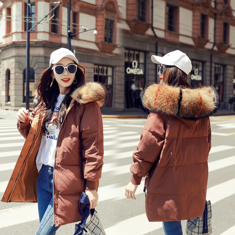 Женский пуховик 2019 повседневные Теплые Длинные куртки на белом утином пуху с