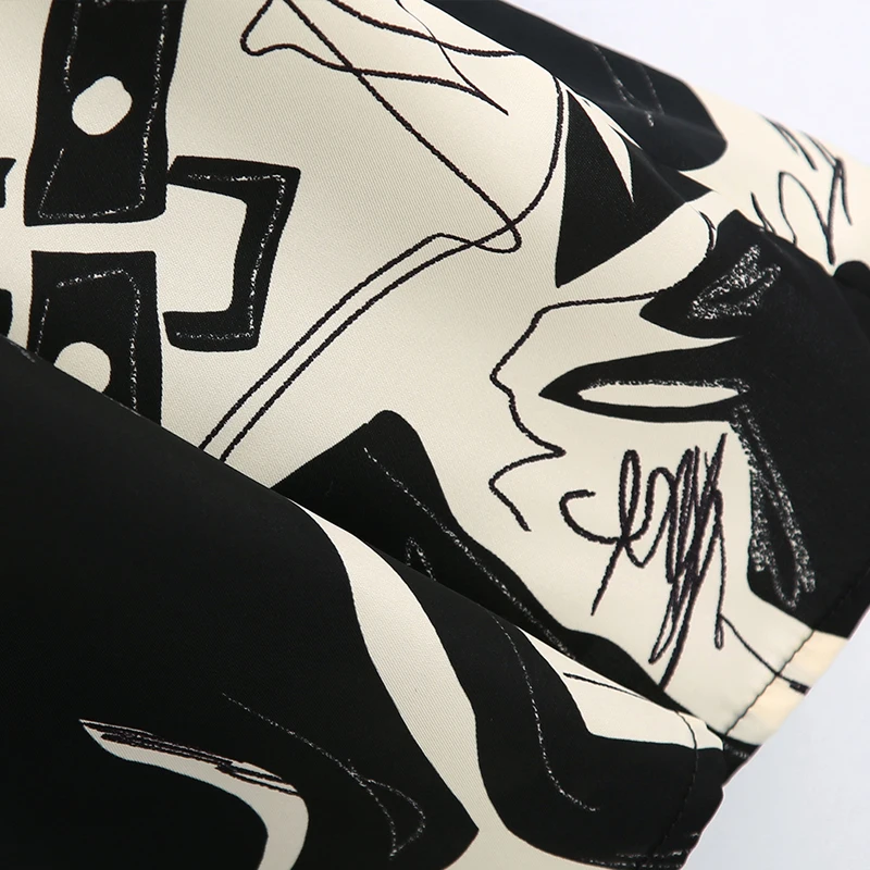 

Office ladies Artist print Maxi Dress 2020 Autumn Winter Long sleeve Sexy Split Female Shirt dresses Women's Casual YNZZU YD493