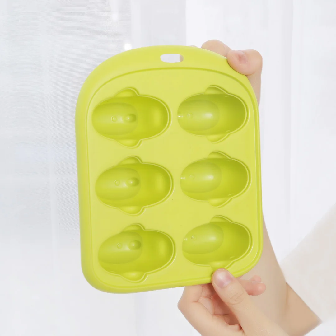 Youpin 6 сеток пищевой лоток для льда милая форма Кита Фруктового мороженого