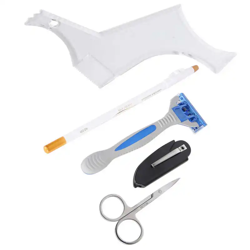 

Aftershave For Men Mens Aftershave Beard Shaping Tool Set Beard Shaping Template Folding Comb Scissors Beard Grooming Set