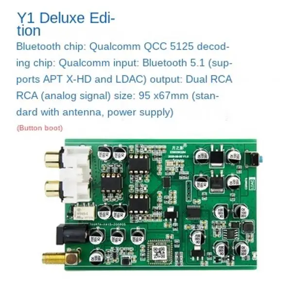 

Модуль Bluetooth QCC5125, 5,0 без потерь, для самостоятельной сборки, ресивер, плата ресивера Csr8675