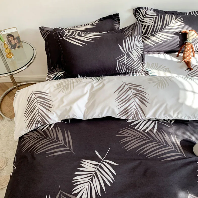 

Home Textiles Bedding Sets Home Bedding Duvet Cover Flat Sheet Skin-Friendly Aloe Cotton 3/4PCS Quilt Cover Sheet Pillowcases