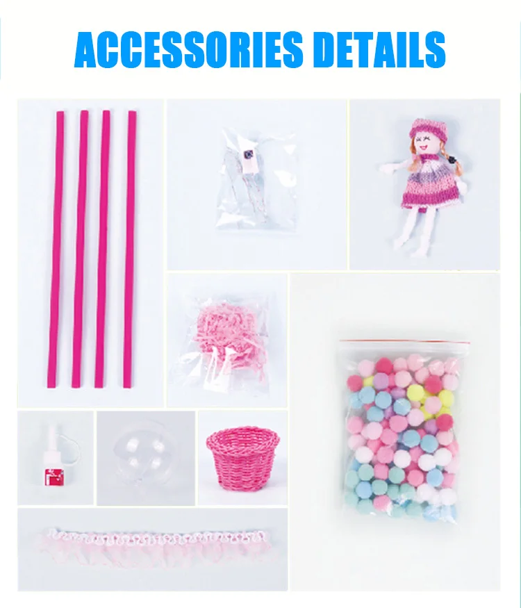 

Romantic Handmade DIY Flash Hot Air Balloon Creative Light Luminous Small Ornaments Valentine's Day Birthday Gift Dropshipping