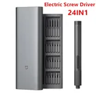 Набор электрических прецизионных отверток Xiaomi Mijia, 2 редуктора, крутящий момент, 400 винтов, 1 Type-C, перезаряжаемый магнитный Алюминиевый корпус