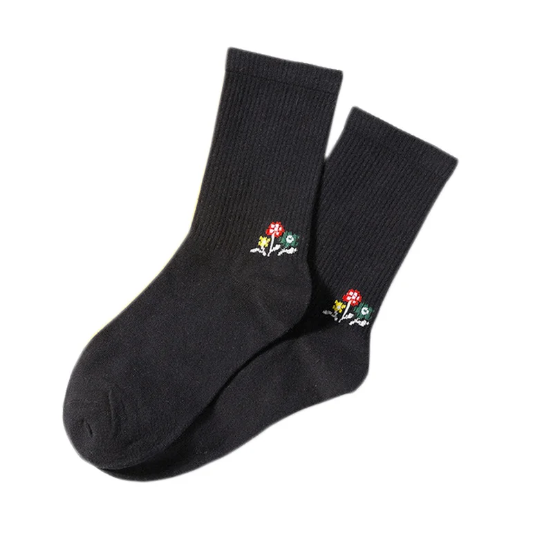 Хлопковые носки для девочек с рисунком Цветочные Носки | Женская одежда