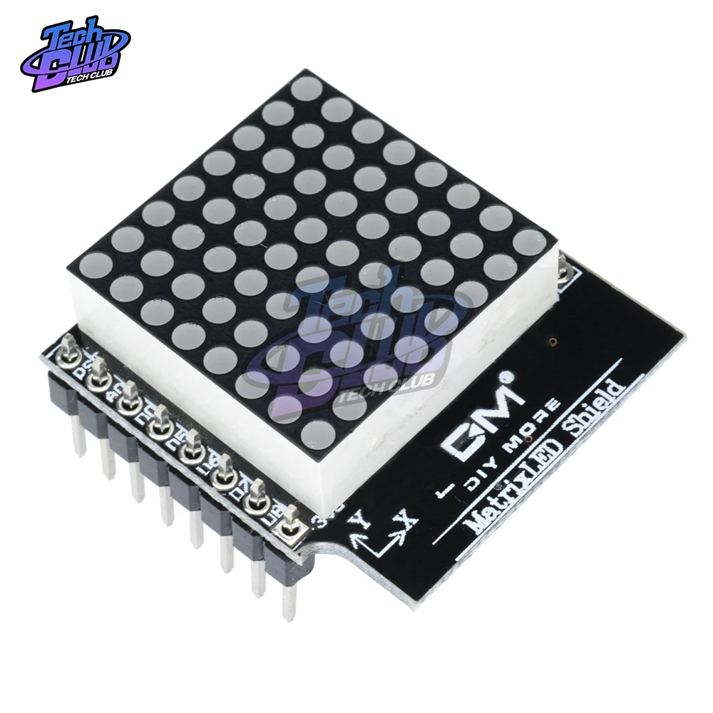 Светодиодный экран матрицы V1.0.0 для WEMOS D1 Mini модуль 8 контроля выхода цифрового