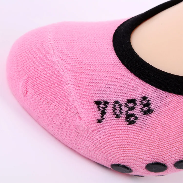 Женские бандажные носки из чистого хлопка для йоги нескользящие спортивные с