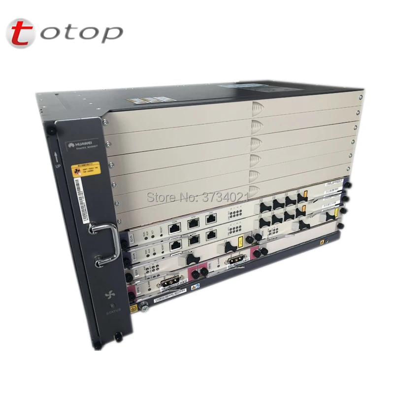 19 дюймов оригинал huawei GPON OLT MA5683T 1GE с 2xSCUN + 2xPRTE 2x scun терминал оптической