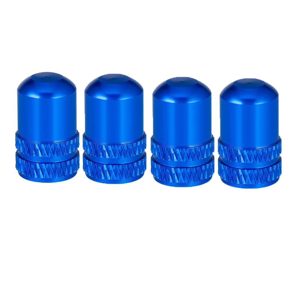 

Mountain Bike Aluminium Alloy Dustproof Bicycle Valve Cap Tyre Air Caps Valves Cover Cycling 4pcs