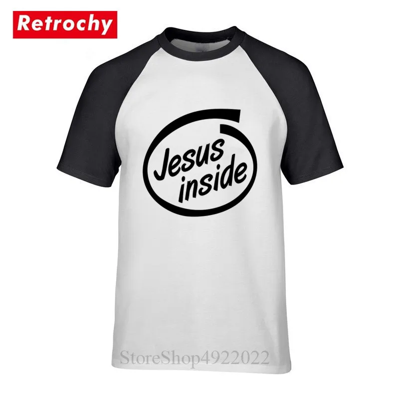 Jesus Inside Circle Faith Christ T Shirt Men's Brand Religious Christian T-Shirt God is Love Wonderful Team Male Tshirt | Мужская