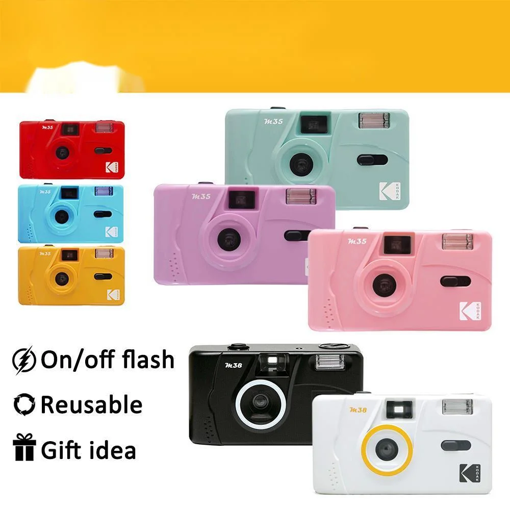 

Для kodak винтажный Ретро M35 / M38 35 мм многоразовый для пленочной камеры небесно-голубой/желтый/мятный зеленый/розовый/красный/кобальтовый сини...
