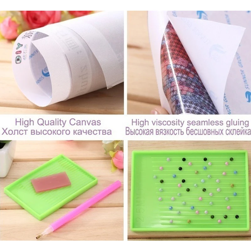 Алмазная живопись с цветами Набор для вышивки полным наполнением | Дом и сад