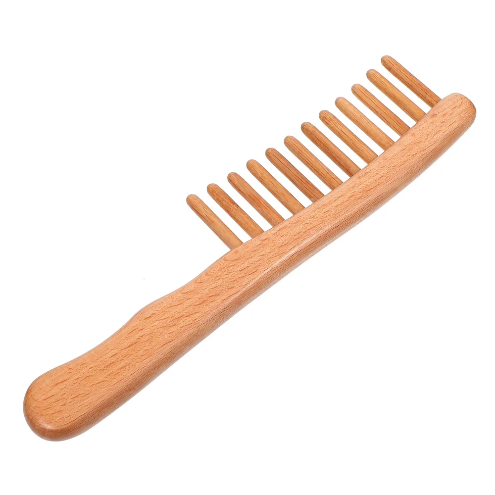 

1 Pc Smooth Comb Creative Sandalwood Comb Single Row Comb (Wood Color)