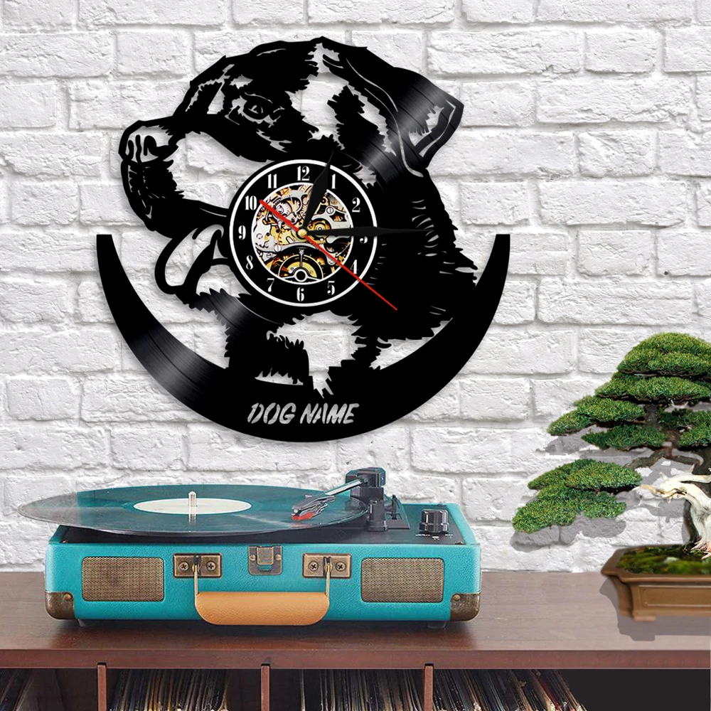 Настенные часы с изображением французского бульдога фигуры собаки щенка