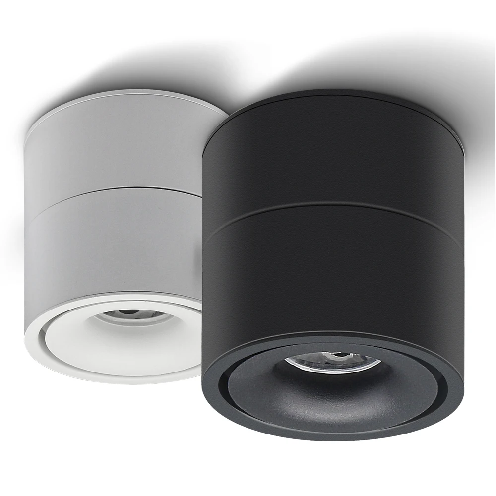 

10PCS Foldable LED Surface Mounted Downlight 360 Degree Rotatable 7W 10W 12W 15W LED Ceiling Spot Lamp AC85-265V Indoor Lighting