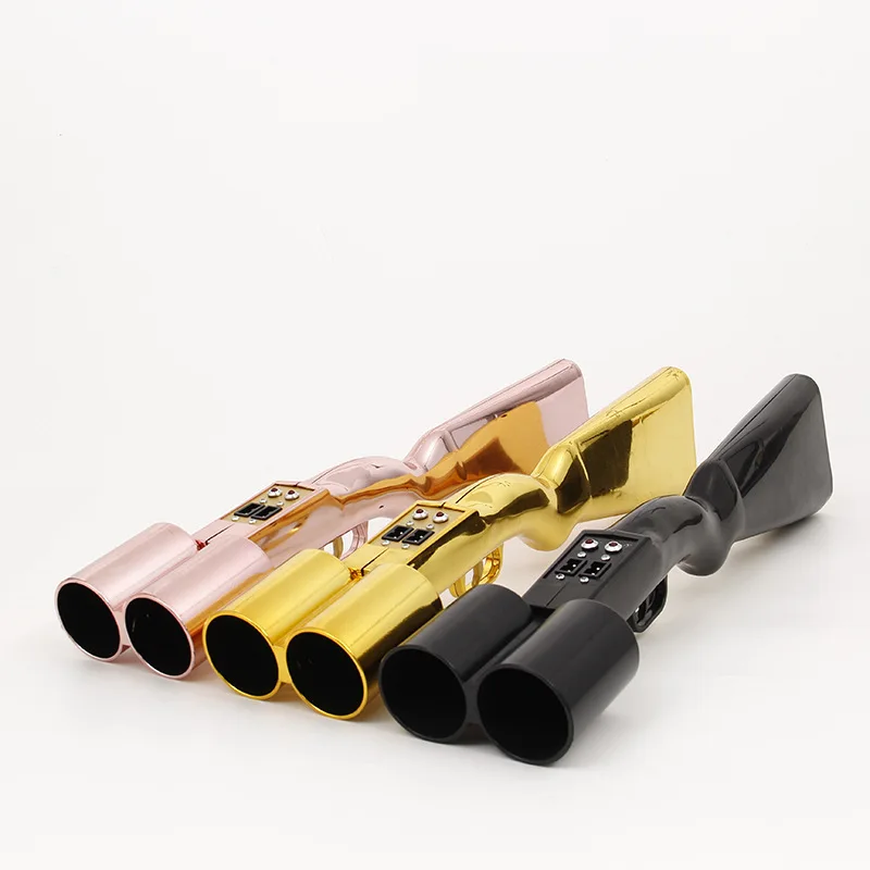 

Двойной бочонок Gatling, электронная пусковая установка для салюта с конфетти, пистолет для ночного клуба, бар, Золотая бумажная пушка для дене...