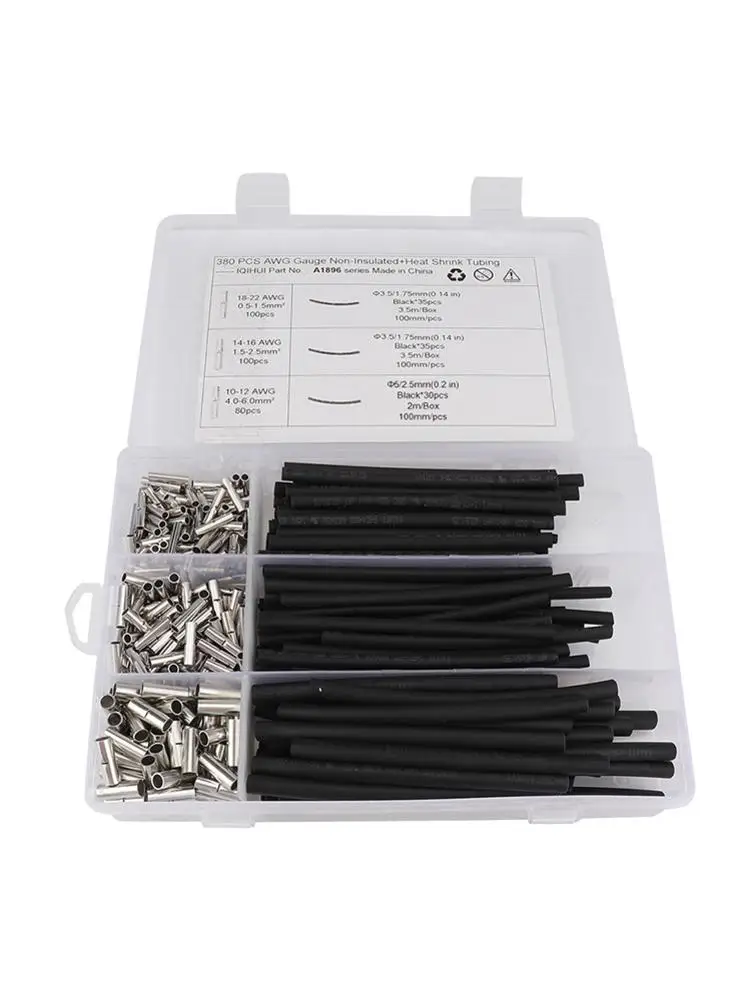 Термоусадочные трубки с двойным клеем комплект термоусадочных трубок 380 шт.