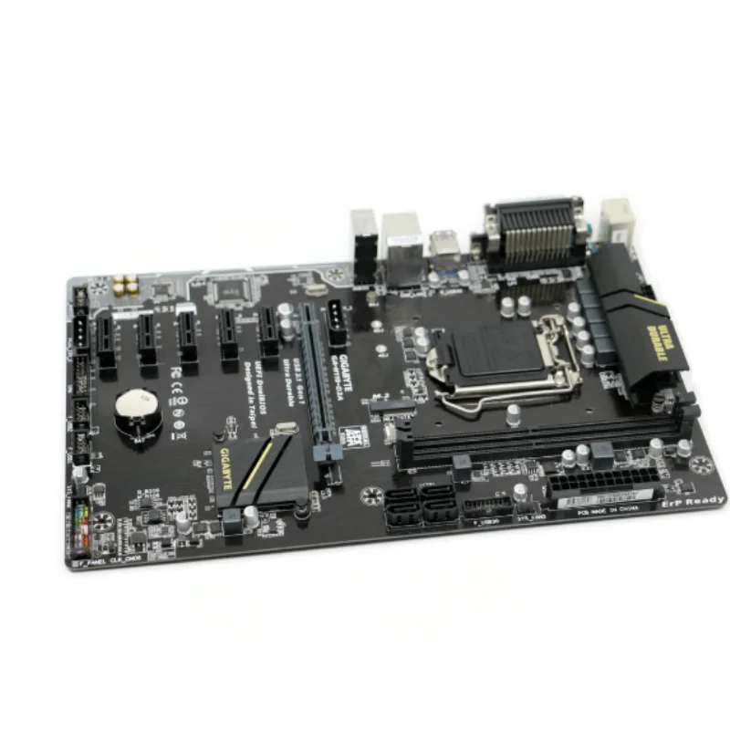 

% 98 Новинка для GIGABYTE H110-D3A настольная материнская плата H110 Socket LGA 1151 DDR4 GA-H110-D3A 6 слотов PCI-E