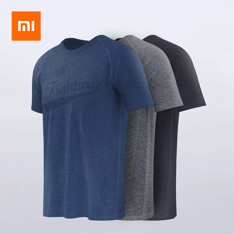 Xiaomi поглощающий свет дышащий с короткими рукавами спортивный удобный фитнес