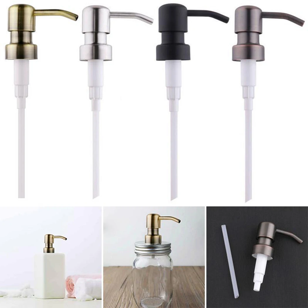 

Metal Bird Head Soap Pump Liquid Lotion Dispenser Replacement Head With Plastic Jar Tube For Bathroom Kitchen Replace Bottle