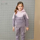 Детская футболка с капюшоном dave bella, зимняя, DKH16052-1, От 3 до 11 лет