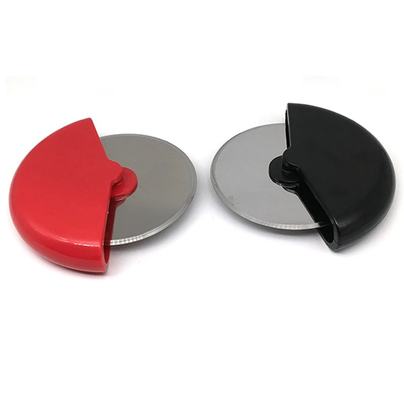 

Pizza Cutter Wheel Noodle Maker Baking Tool,Stainless Steel with Cover