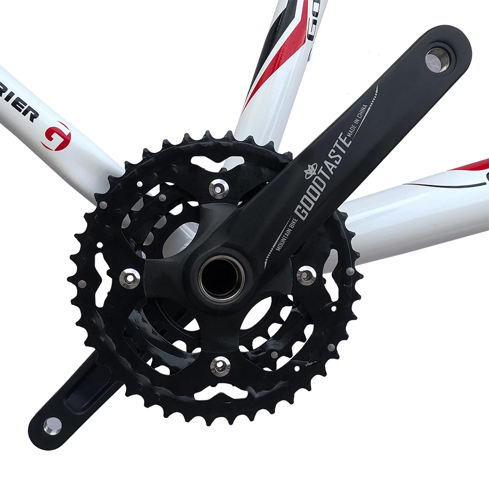 New Goodtaste Parts Aluminium Alloy Carbon Steel 3 Disk MTB Mountain Bike Crankset 30 S 170 42T Chain Wheel Hollow Central Axis