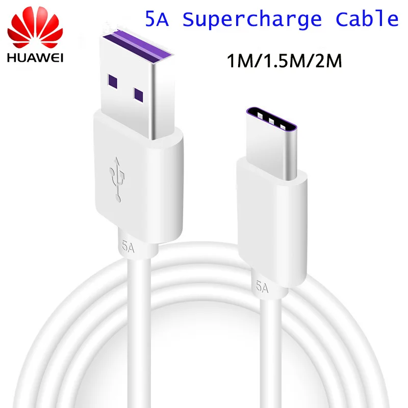 1/1.5/2 м оригинальный зарядный кабель для Huawei P40 Pro 5A P30 P20 P10 pro Supercharge Honor View 20 V20 V10 Magic 2