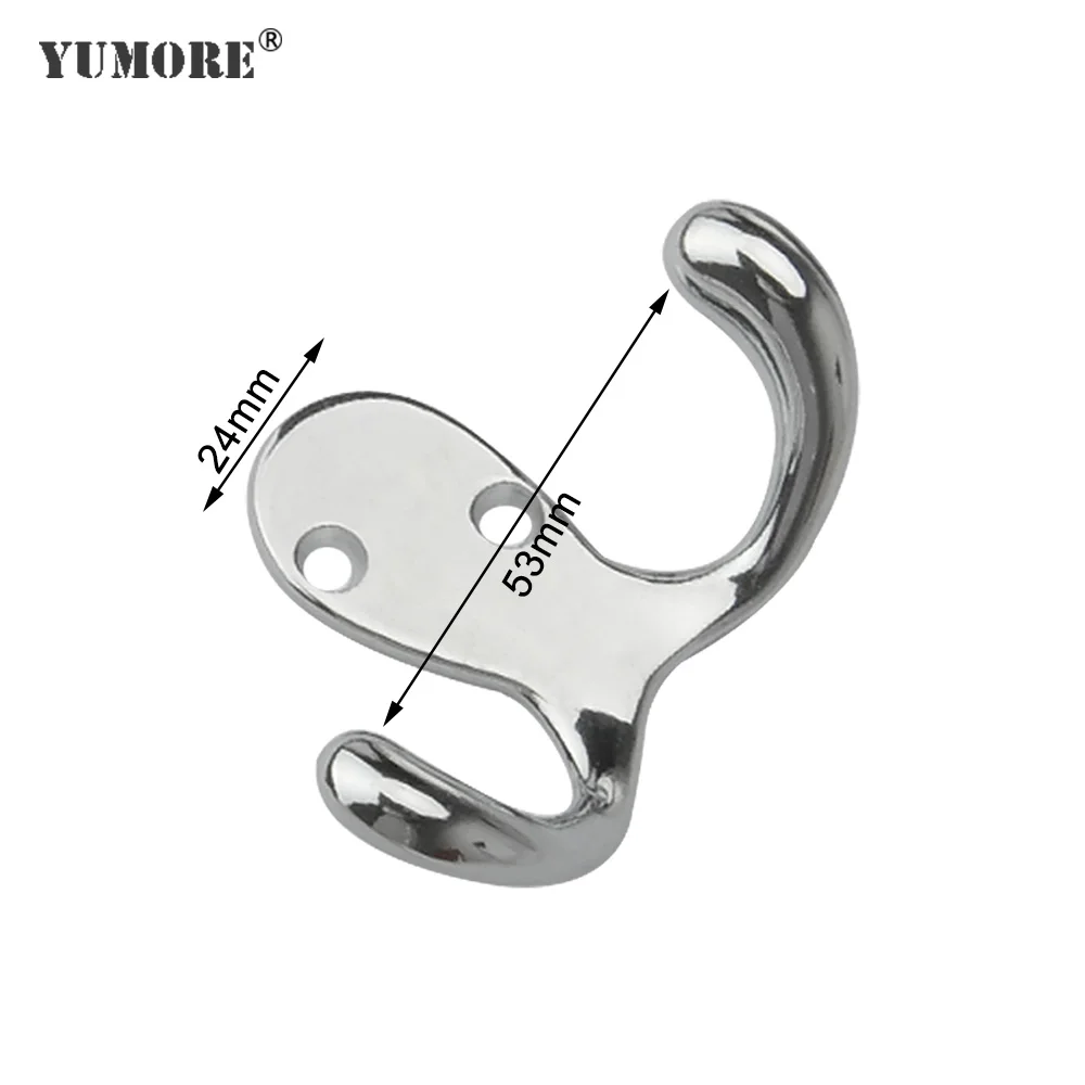 YUMORE 100 шт. водостойкий прочный настенный крючок вешалка из цинкового сплава для