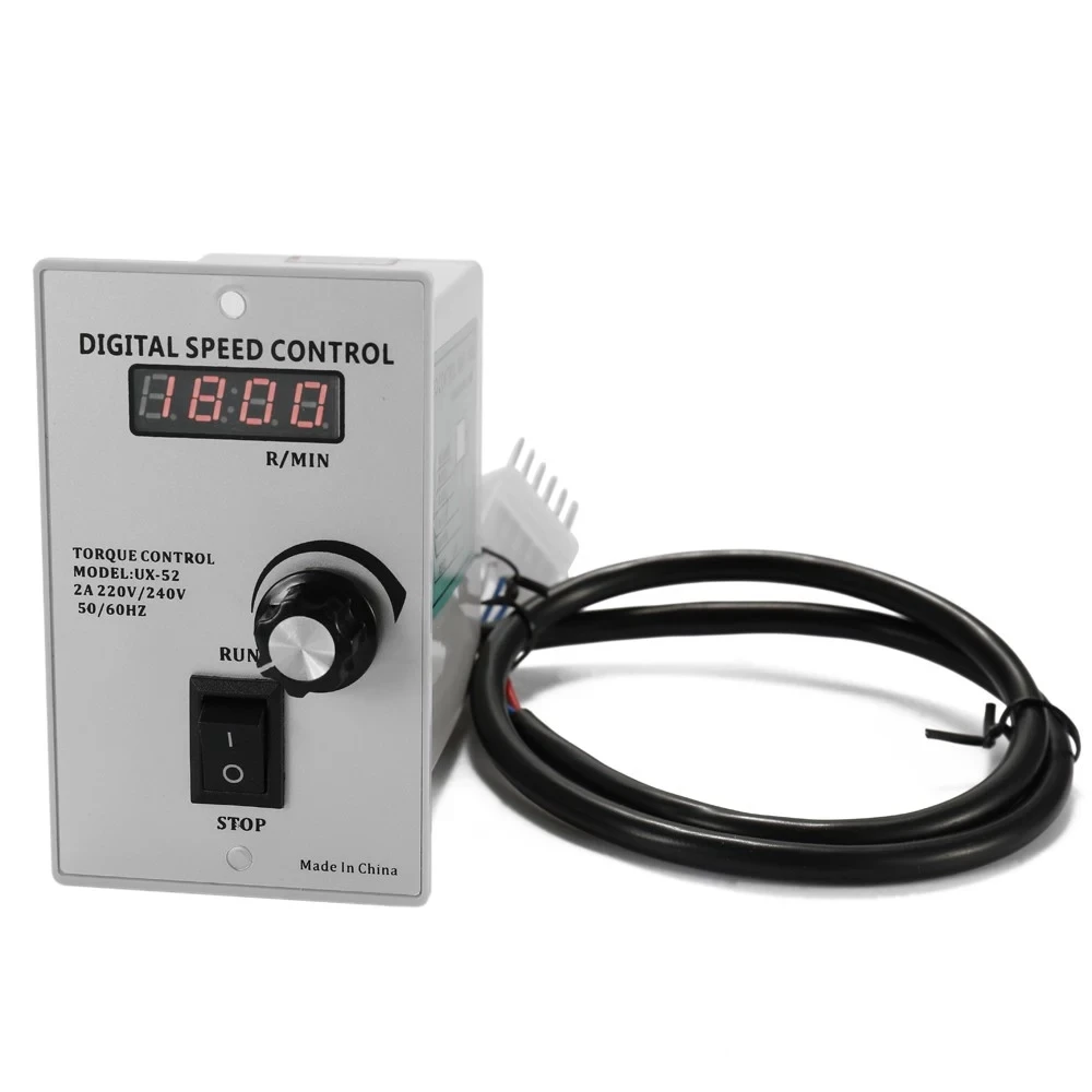 Цифровой Дисплей UX 52 400W 220V регулятор частоты вращения двигателя Регулируемая