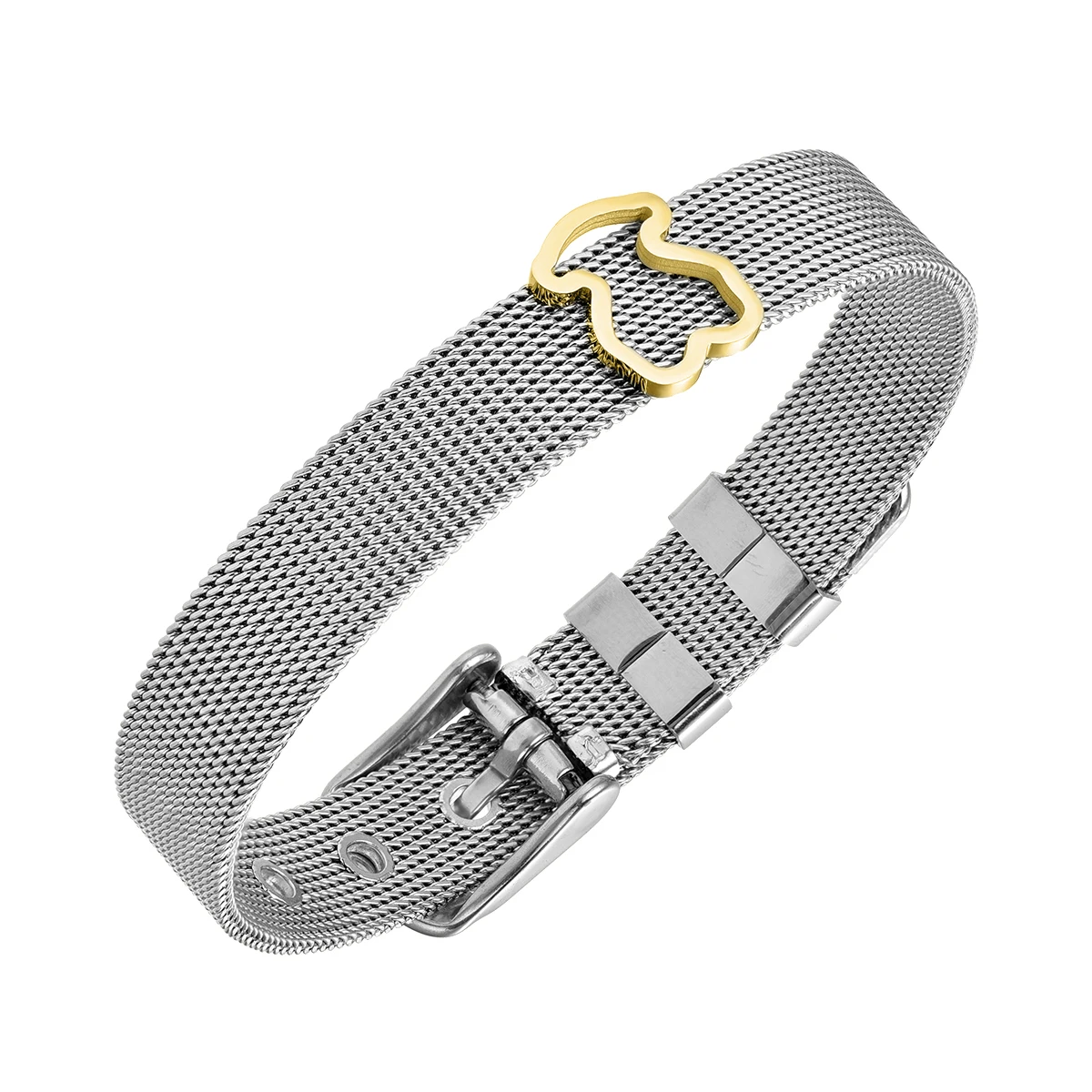 Браслет медведь браслет из нержавеющей стали медвежьи ювелирные изделия Модные